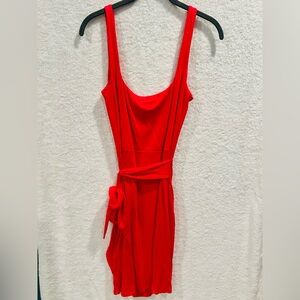 Bar III Hot Pink Tie Dress - Large